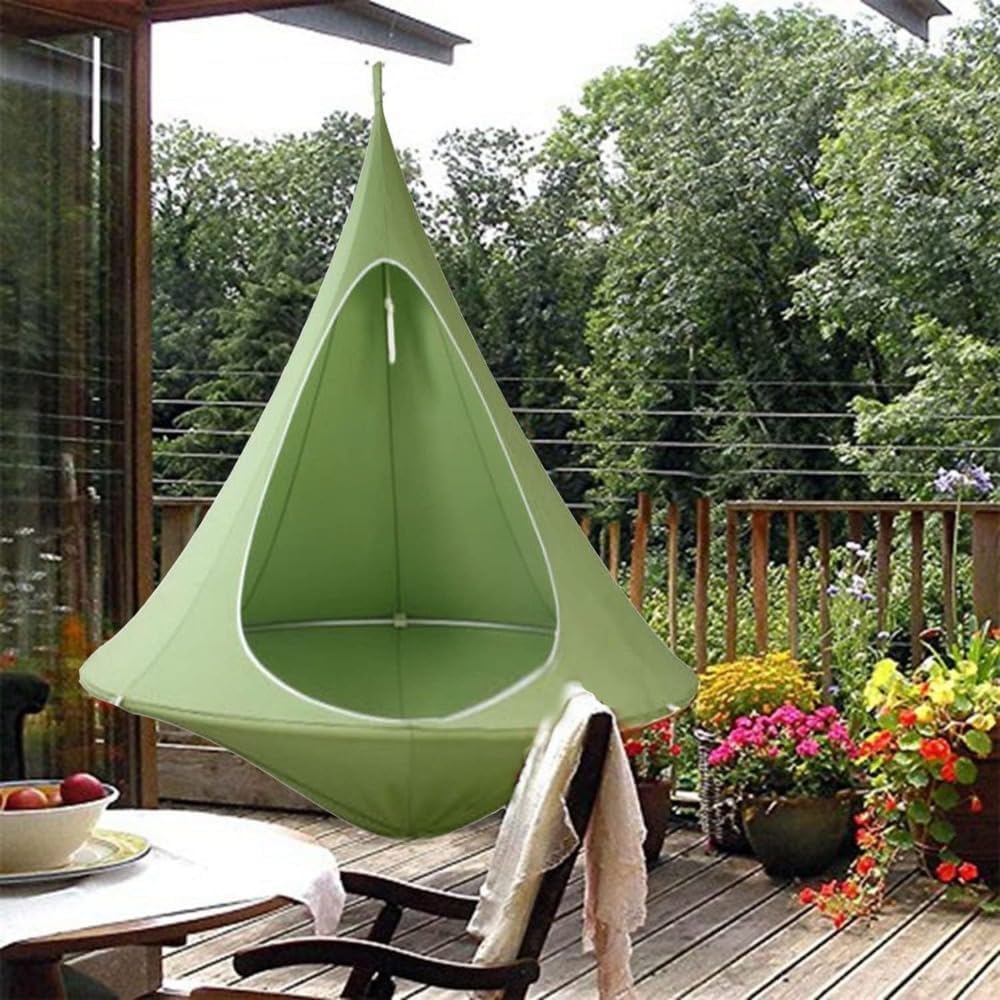 NexPon 蝶型ハンモックブランコ、屋外キャンプ用防水吊り式空中